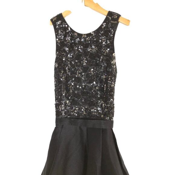 Monique Lhuillier Jadore Dress Sequin Open Criss Cross Back Maxi Gown 2 - Picture 7 of 11